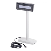 Дисплей покупателя ШТРИХ-Т D3 (USB/RS2323,LCD 2*20,стойка) чёрная стойка,тёмно-серая рамка