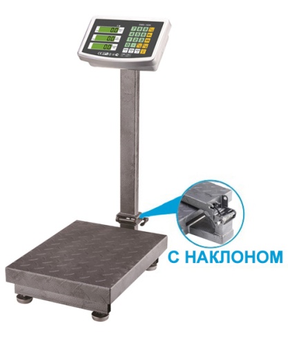 Весы Romitech SIBS-500N (500кг/100г; 450х600) Т платформенные c наклоном